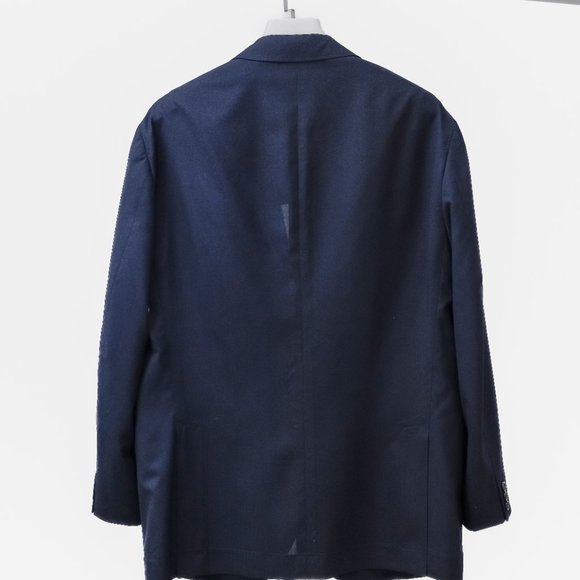 Brunello Cucinelli Dark Blue Unstructured Wool Blazer - Picture 2 of 14